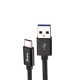 Xwave USB kabl TIP-C/USB 3.0 (tip A-muski) -USB 3.1 (TIP C-muski)/duzina 1,2m/crni pvc