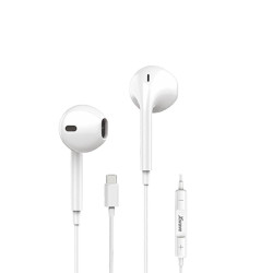 Xwave E-500M sa mikro/stereo/3.5mm jack/kabl 1.3 m/IPHONE EARBUD OBLIK/box/bele slušalice za mobilni