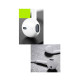 Xwave E-500M sa mikro/stereo/3.5mm jack/kabl 1.3 m/IPHONE EARBUD OBLIK/box/bele slušalice za mobilni