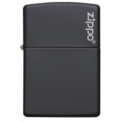 Zippo 218ZL Matte Black Zippo Logo upaljač