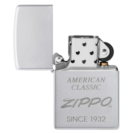 Zippo 48161 American design Satin Chrome Lustre upaljač