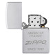 Zippo 48161 American design Satin Chrome Lustre upaljač