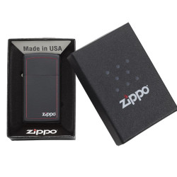 Zippo 1618ZB Slim Black Zippo Bor upaljač