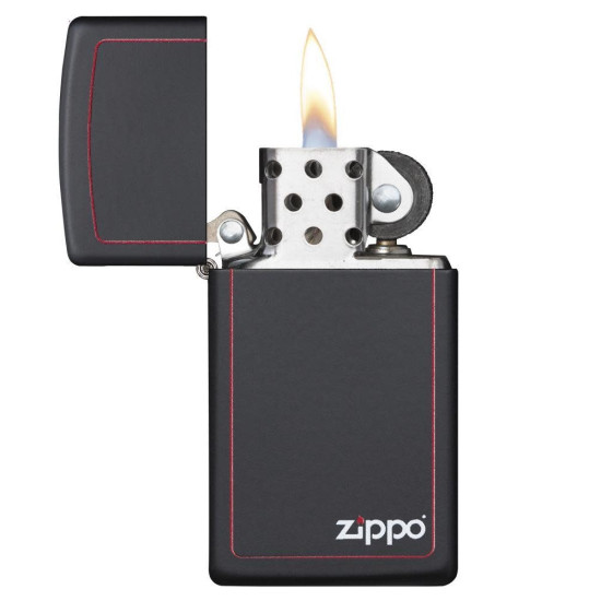 Zippo 1618ZB Slim Black Zippo Bor upaljač