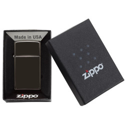 Zippo 28123ZL Slim High Polish Ebony upaljač