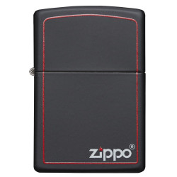 Zippo 218ZB Matte Black/Red Border upaljač