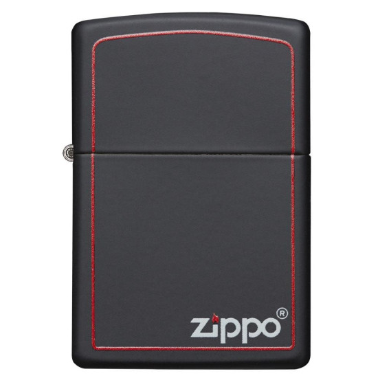 Zippo 218ZB Matte Black/Red Border upaljač
