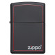 Zippo 218ZB Matte Black/Red Border upaljač