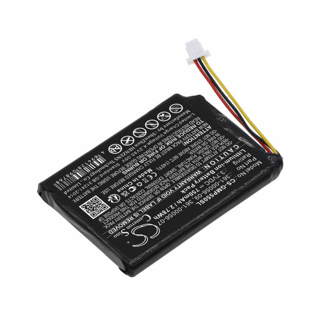 Cameron Sino CS-GMP550SL 3.7V 750mAh Li-ion baterija za ogrlicu za psa Garmin Pro 70, 361-00056-09